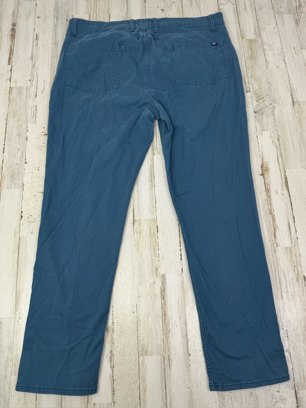 Gap Mens Straight Leg Pants Khaki Blue Size 38x29 Button Zip Close - Picture 9 of 11